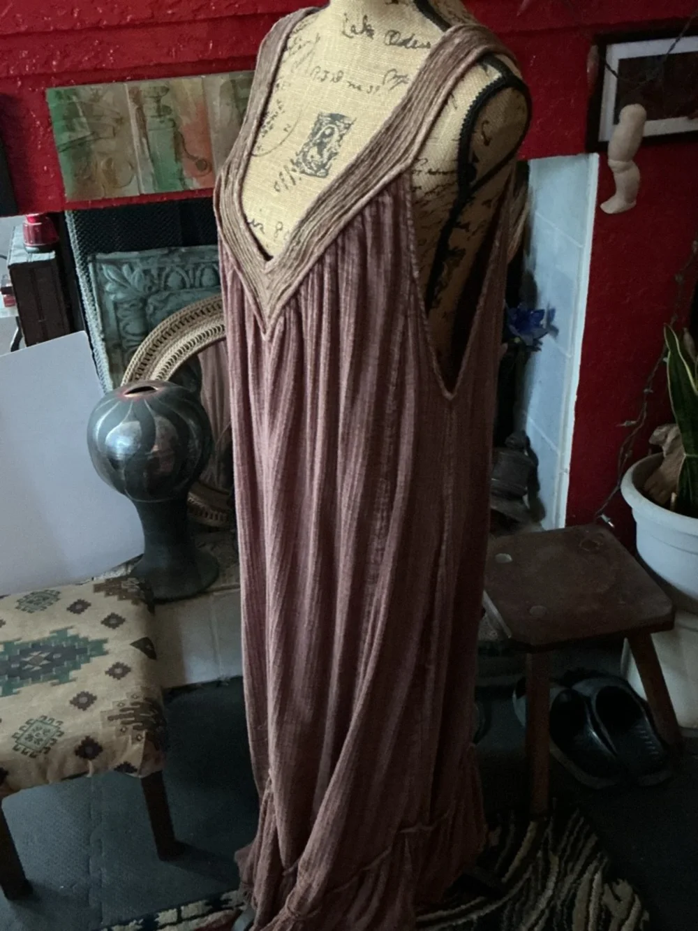 Free People Maxi Dress in Brown - Picture 6 of 9